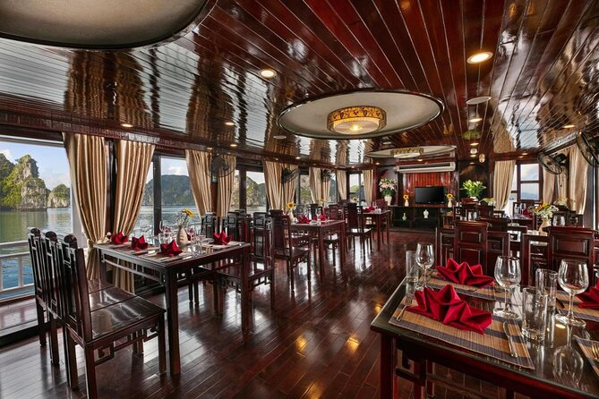 La Regina 2 days tour in Halong Bay & Bai Tu Long Bay - 4 star - Boarding La Regina at Halong International Harbour