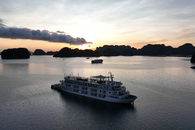 Lan Ha Bay Overnight on Paradise Grand Cruise - Dark and Light Cave by kayak or bamboo boat