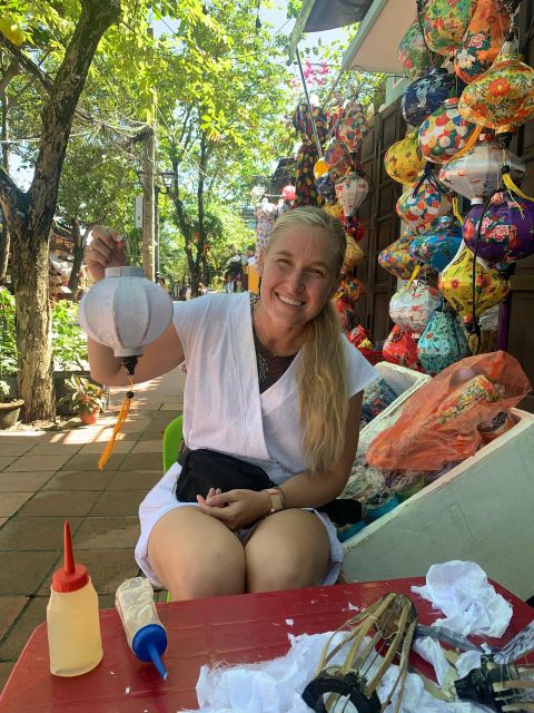 Lantern Making Class With Lynn - A quiet activity during a busy Hoi An day