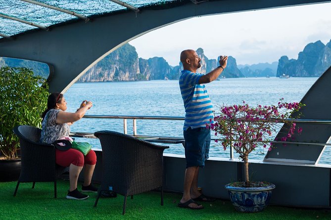 Luxury Halong Bay 1 Day on Cruises From Hanoi with Bus & Lunch - Boarding Alova Premium at Tuan Chau Harbor