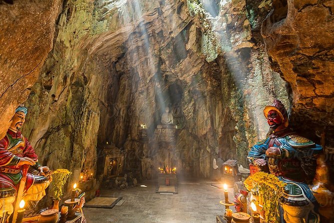 Marble Mountains - Am Phu Cave - Monkey Mountain Sunset tour - Climbing through Marble Mountain and Am Phu Cave