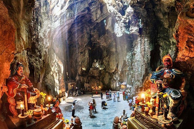 Marble Mountains-Am Phu Cave-Monkey Mountains from Hoi An/Da Nang - Marble workshops before the mountain