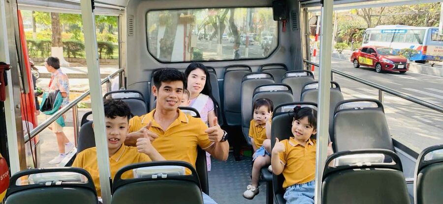 Nha Trang: Hop-on Hop-off Bus City Tour - Riding the open-top mini bus