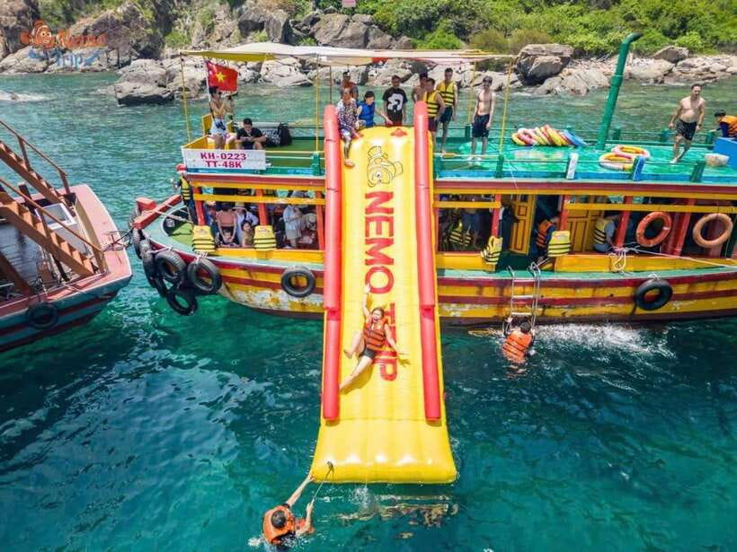 Nha Trang: Hopping Tour, Snorkeling, Boat Party, & BBQ Lunch - The boat ride out from Nha Trang