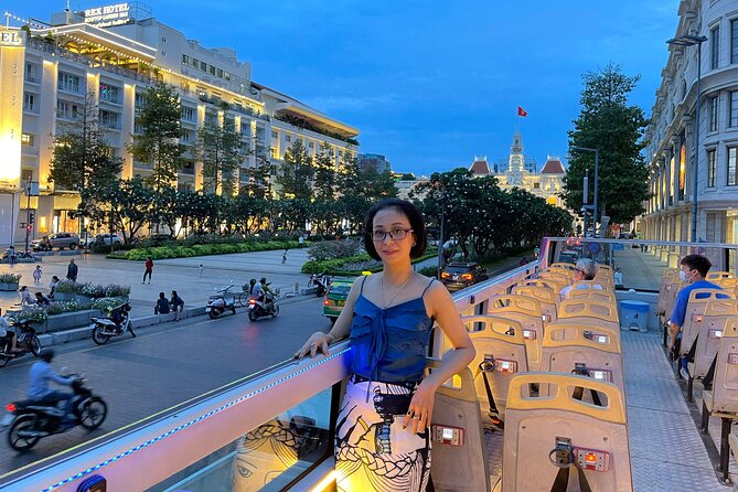 Night Bus Tour in Ho Chi Minh City - Bitexco Tower and the modern skyline