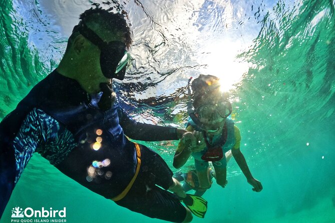 OnBird - Private family KID-FRIENDLY Snorkeling trip by speedboat in Phu Quoc - Child-sized equipment and close support in the water
