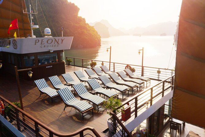 Peony Cruise : Unique 2 Days Tuan Chau - Halong bay - Lan Ha Bay - Boarding at Tuan Chau and settling into the boat