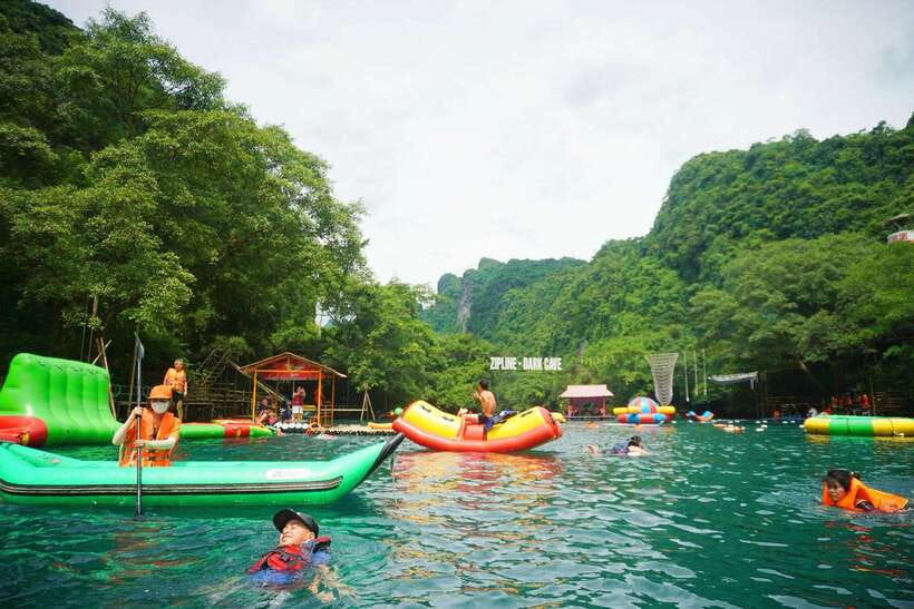 Phong Nha: Zipline Dark Cave & Paradise Cave Exploration - The Dark Cave zipline and water activities