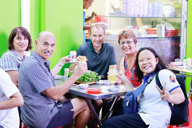 Private Street Food Evening Walking Tour in Ho Chi Minh City - Beef in wild betel leaves and local noodle soup