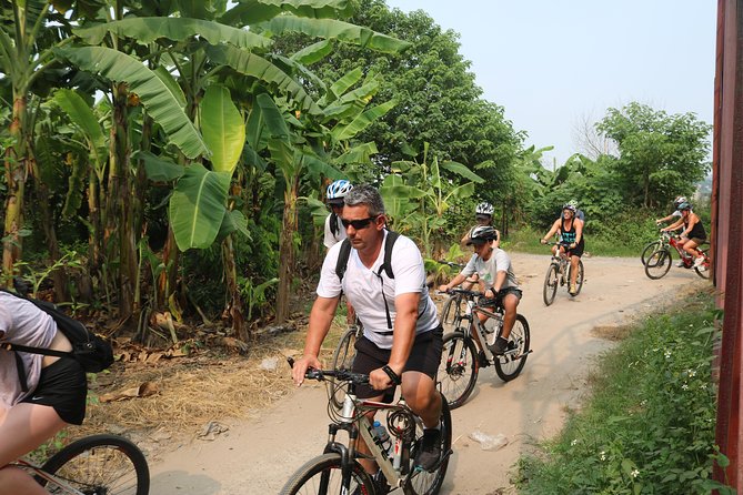 Red River island backroad, Rural Countyside Area and Train Street - From the island to West Lake and Tran Quoc Pagoda