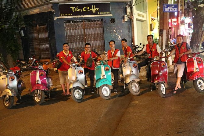 Saigon After Dark Vespa Street Food Tour + Live Music 4 hours - The Vespa ride begins with Saigon in motion
