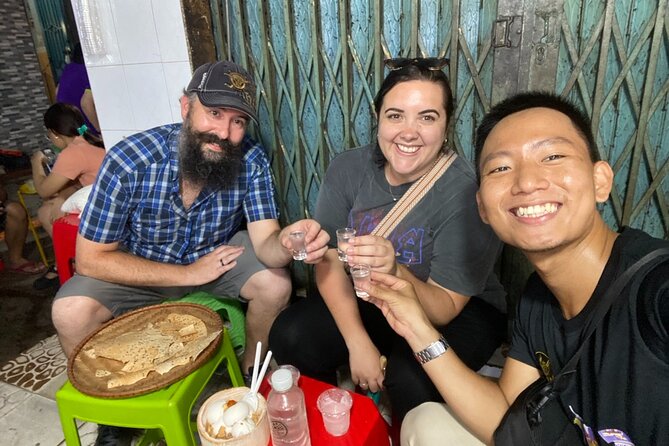 Saigon by Night: Private Street Food Walk You Can’t Miss - Vietnamese pizza and sugarcane juice