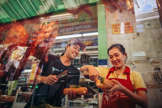 Saigon Night Bites on Foot: Local Vendors, Stories & Sweet Finish - First plates: cháo mực, beef stew noodles, and xa xiu