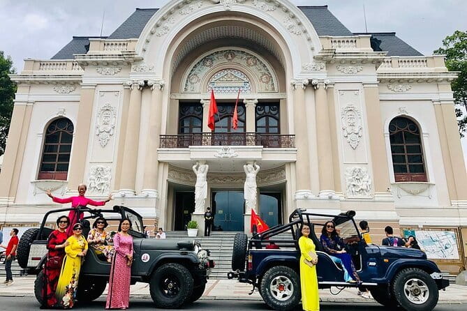 Saigon US Army Jeep Tours: History, Culture & Street Food - French colonial buildings and central Saigon