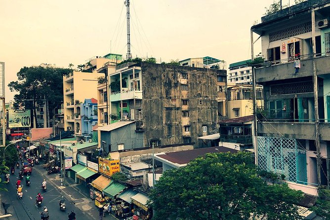 Saigon Vegetarian Tour by Motorbike and Scooter - District 4 brings the tour back to neighborhood life