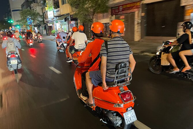 Saigon Vespa By Night Street Food With Female Riders Ao Dai - Meeting the riders and setting off at 6:00 pm