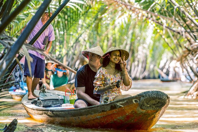 Small-Group Mekong Delta Day Trip: Boat Ride, Cottages & Pagoda - My Tho and the first motorboat ride