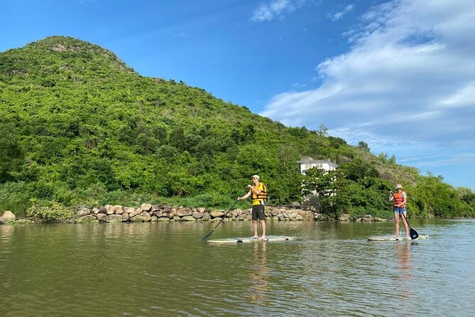 Stand Up Paddle Boarding and Sunset Watching on Cai River - Sunset arrives on the water