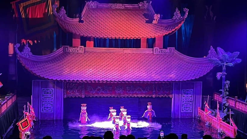 Thang Long Water Puppet Show Entry Ticket - The ticket handoff at 57B Dinh Tien Hoang