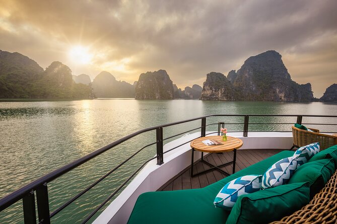 The Catamaran Luxury Day Cruise to Halong Bay from Hanoi(Best Selling) - Kayaking or bamboo boat at Bright and Dark Cave