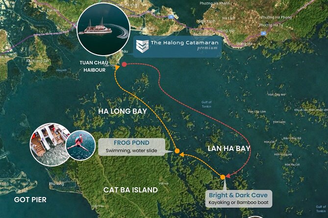 The Halong Catamaran Premium Day Cruise From Ha Long Bay - Bright-Dark Cave by kayak or bamboo boat