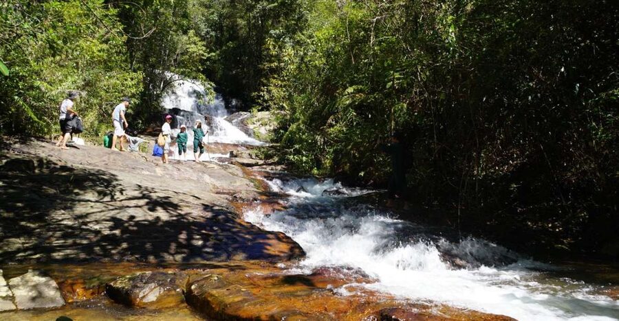 Trekking to Hidden Waterfall & Sturgeon Farm for dog-lovers - The walk begins at Twin Beans Farm