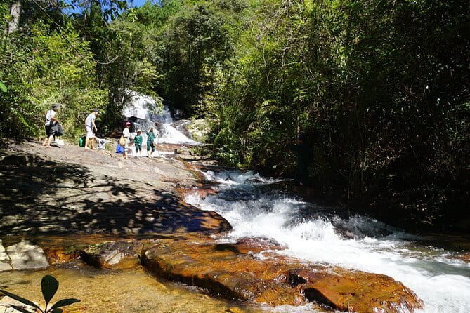 Trekking Tour to Hidden Waterfall & Sturgeon Farm for dog-lovers - Key points at a glance