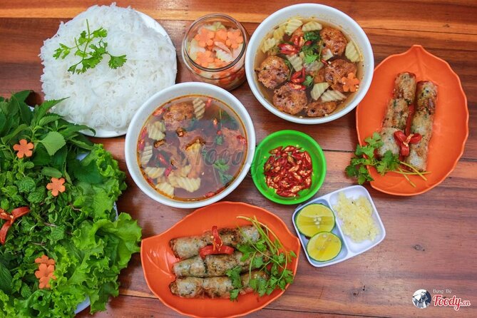 Walking Street Food Tour in Hanoi and Train Street - Banh xeo, banh mi, and something fresh